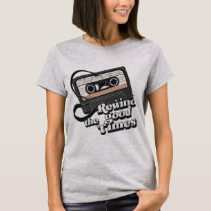 T-shirt Cassette rétro design pour les amateurs de nostalg