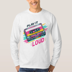 T-shirt Cassette Retro Vibes - Jouer à haute voix