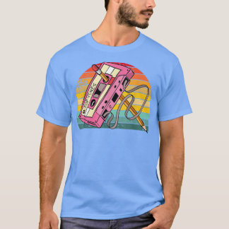 T-shirt Cassette Retro vintage crayon de bande 70's 80's 9