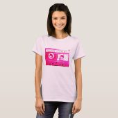 T-shirt Cassette Rose. (Devant entier)