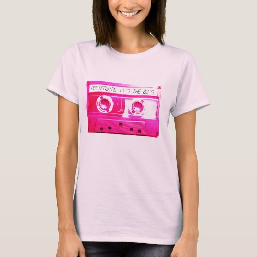 T-shirt Cassette Rose. (Devant)
