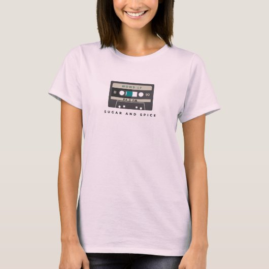 T-shirt Cassette sucre et épices (Devant)