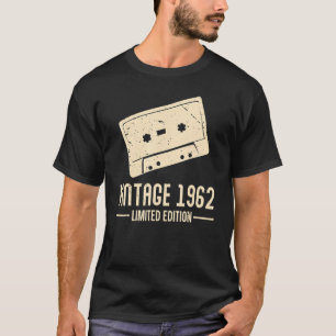 T-shirt Cassette Tapes Shirts 1962 Vintage Retro Design Bi