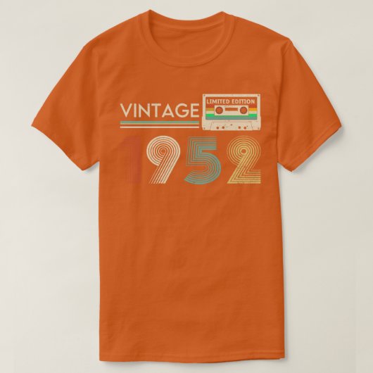 T-shirt Cassette vintage 1952 limitée (Design devant)