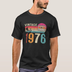 T-shirt Cassette vintage 1976 Né 46E Anniversaire
