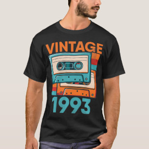 T-shirt Cassette vintage 1993 Anniversaire classique 29 an