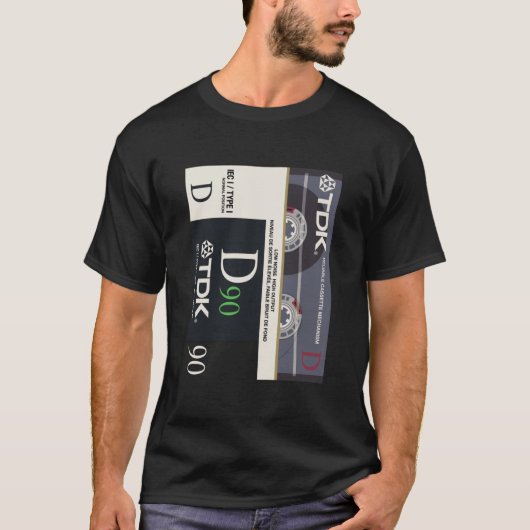 T-shirt Cassettes de musique - TDK D90 Essential (Devant)