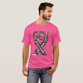 T-shirt Cassettes rock Gen X 80u2019s (Devant entier)