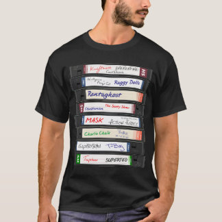T-shirt Cassettes vidéo VHS de séries télévisées britanniq