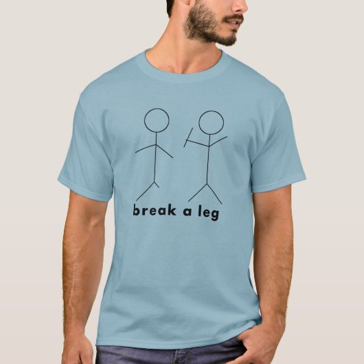 T-shirt cassez une jambe (Devant)