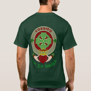 T-shirt Cassidy/O'Cassidy Celtic Cross avec Claddagh