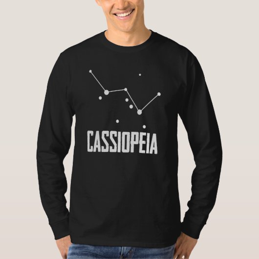 T-shirt Cassiopeia Star Constellation Pour Stargazer Astro (Devant)