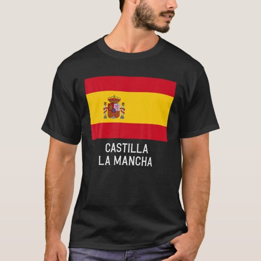 T-shirt Castilla-La Mancha Espagne Drapeau Emblem Escudo B (Devant)