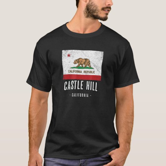 T-shirt Castle Hill California Cali City Souvenir Ca Drape (Devant)