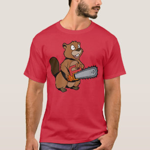 T-shirt Castor à tronçonneuse