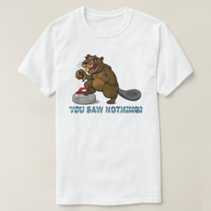 T-shirt Castor de curling