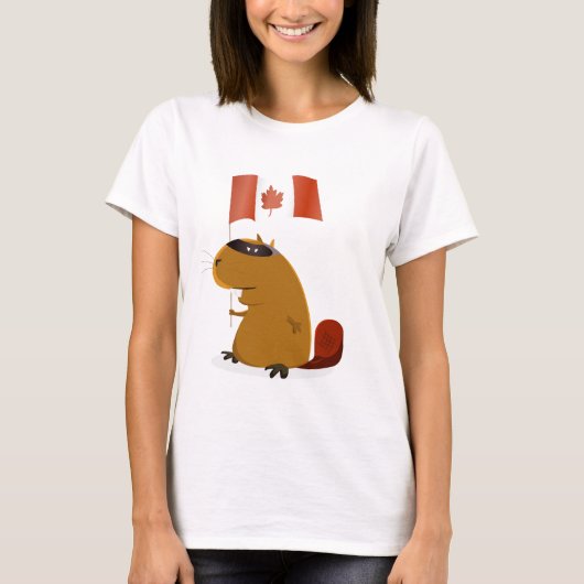 T-shirt Castor de jour du Canada (Devant)