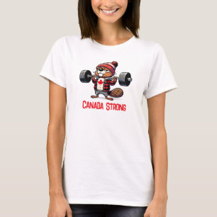 T-shirt Castor de levage de poids fort au Canada