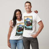 T-shirt Castor et capot de Mt., Orégon (Unisexe)