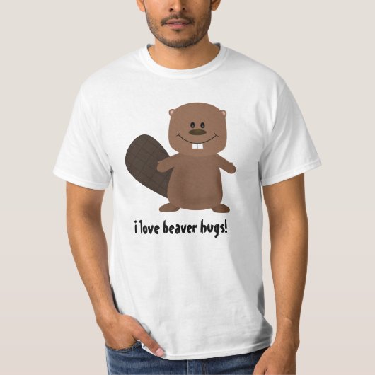 T-shirt Castor heureux (Devant)