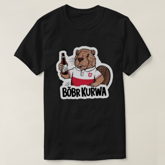 T-shirt Castor Kurwa (Design devant)