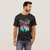 T-shirt Castor Oregon Ou Montagne (Devant entier)