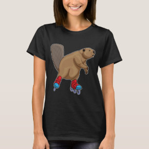 T-shirt Castor Patinage en ligne Patins à rouleaux