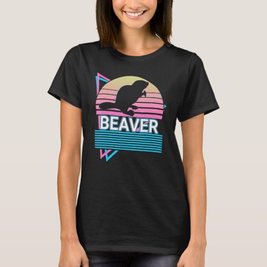 T-shirt Castor Rétro (Devant)