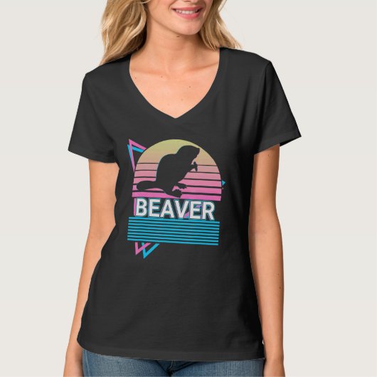 T-shirt Castor Rétro (Devant)
