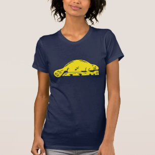 T-shirt Castor T de drapeau d'état de l'Orégon des femme