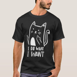T-shirt Cat 2022 Retro Cat I Do What I Want Cat 6