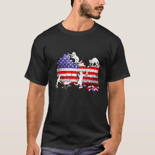 T-shirt Cat 4th of July