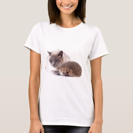 T-shirt cat and hedgehog (Devant)