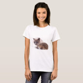 T-shirt cat and hedgehog (Devant entier)
