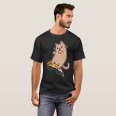 T-shirt Cat and Skateboard Skateboarding Pepperoni Pizza B (Devant entier)