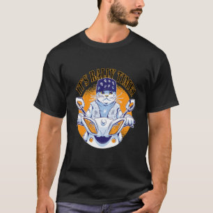 T-shirt Cat animal équitation moto citation C'est vraiment