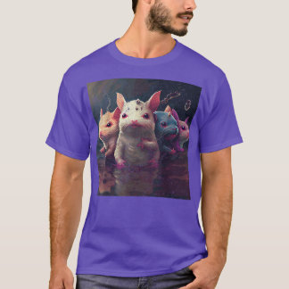 T-shirt Cat Aolotl Squad