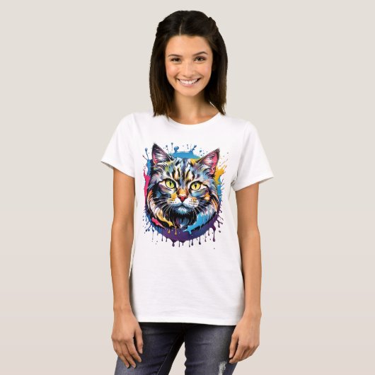 T-shirt cat art ! (Devant entier)