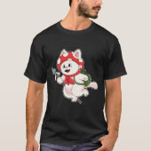 T-shirt Cat as Mushroom picker with Mushroom (Devant)