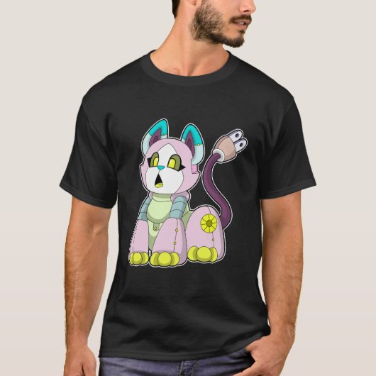 T-shirt Cat as robot (Devant)