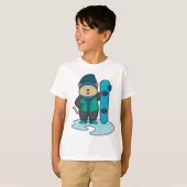 T-shirt Cat as Snowboarder (Devant entier)
