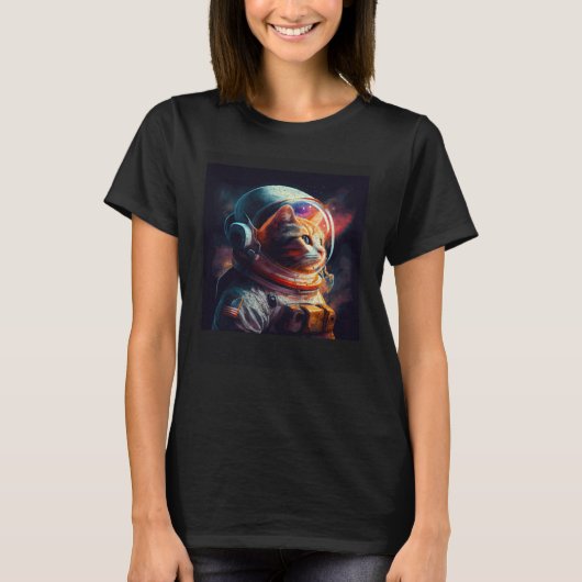 T-shirt Cat Astronaut Candy (Devant)