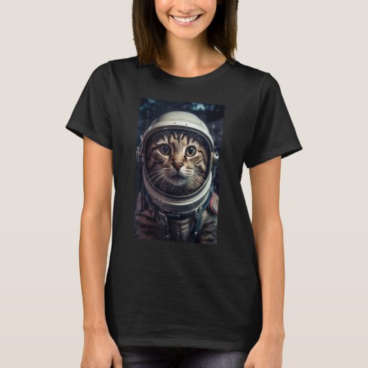 T-shirt Cat astronaut space (Devant)
