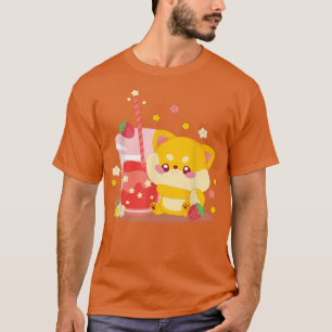 T-shirt Cat Boba Tea Bubble Tea Anime Kawaii Neko for Girl