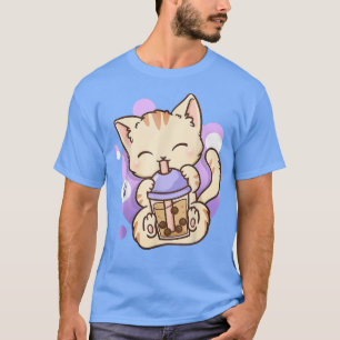 T-shirt Cat Boba Tea Bubble Tea Anime Kawaii Neko Toxits G
