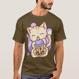 T-shirt Cat Boba Tea Bubble Tea Anime Kawaii Neko Venin