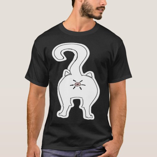 T-shirt Cat Butt  Animal (Devant)