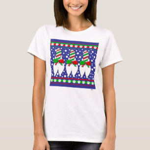 T-shirt Cat Butt Christmas Green