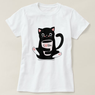 T-shirt Cat Café Cute