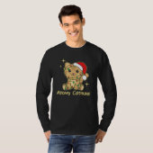 T-shirt Cat Christmas Animals Cute Cats Meowy Catmas 2 (Devant entier)